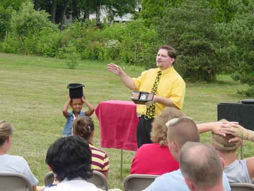 Magic Outside At Smuckers in Orville, Ohio 